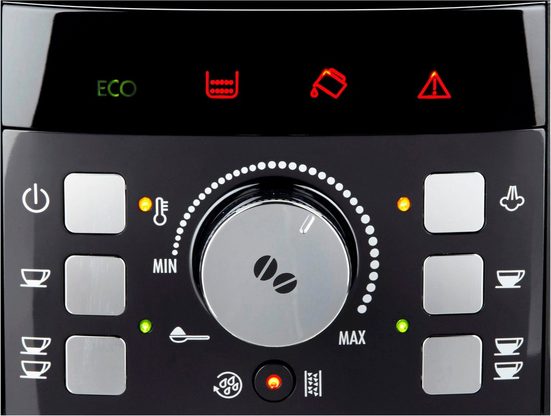 Kaffeevollautomat Magnifica S ECAM21.118.B - Milchaufschäumdüse für Cappuccino, Schwarz Einfache Bedienung (Direktwahltasten) & Reinigung, Kegelmahlwerk