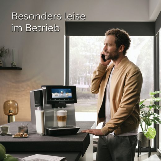 Kaffeevollautomat EQ900 plus TQ903DZ3, auto. Reinigen/Entkalken, Cold Brew, Barista-Mode ETM Testnote "sehr gut", Geräuschreduzierung, edelstahl