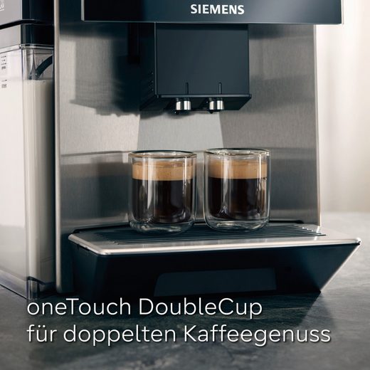Kaffeevollautomat EQ900 plus TQ903DZ3, auto. Reinigen/Entkalken, Cold Brew, Barista-Mode ETM Testnote "sehr gut", Geräuschreduzierung, edelstahl