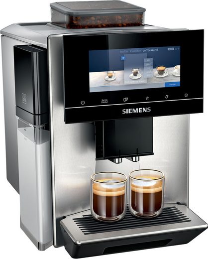 Kaffeevollautomat EQ900 plus TQ903DZ3, auto. Reinigen/Entkalken, Cold Brew, Barista-Mode ETM Testnote "sehr gut", Geräuschreduzierung, edelstahl
