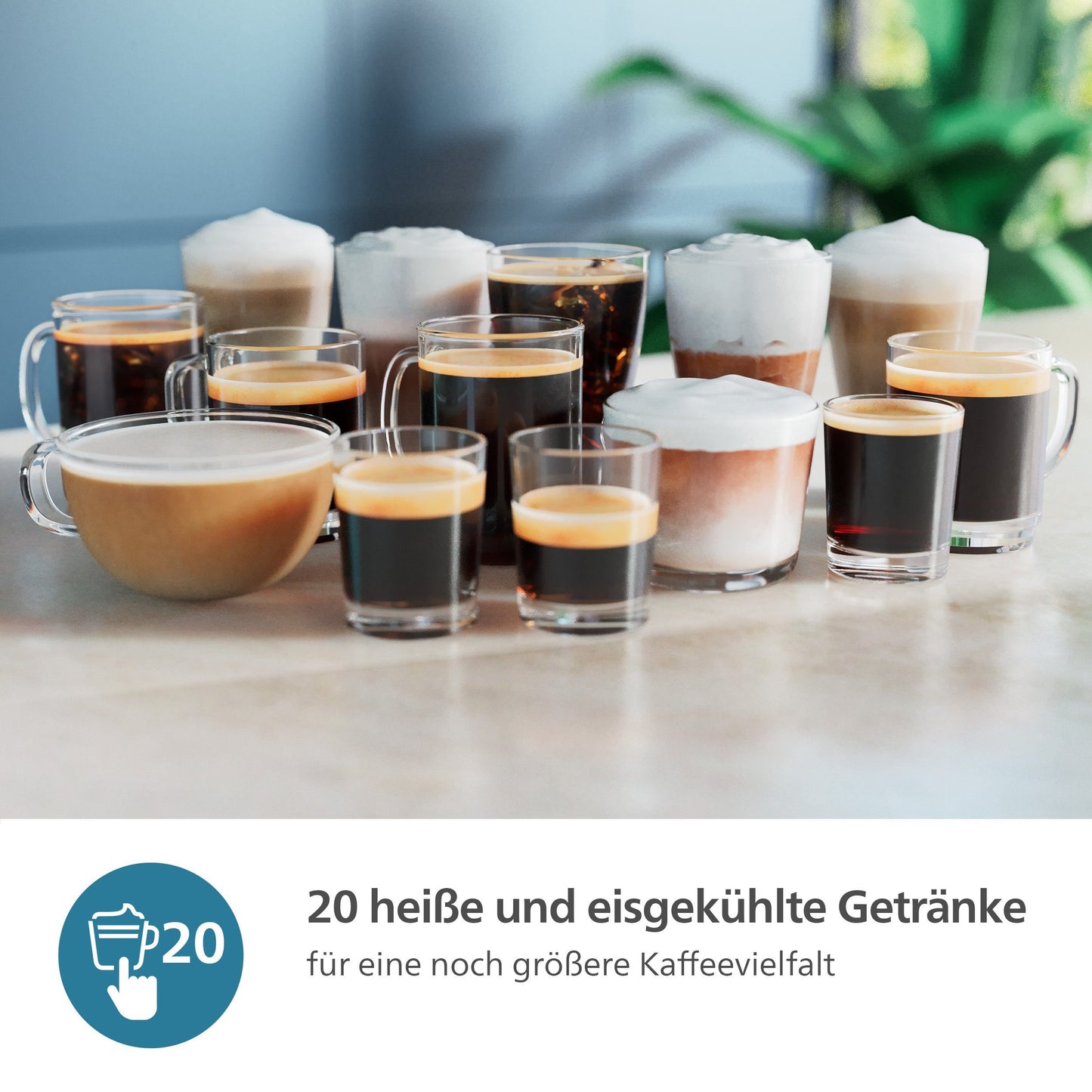PHILIPS_Kaffeevollautomat EP5547/90 5500 Series, 20 Kaffeespezialitäten (heiß oder eisgekühlt), Schwarz verchromt LatteGo-Milchsystem, SilentBrew Technologie