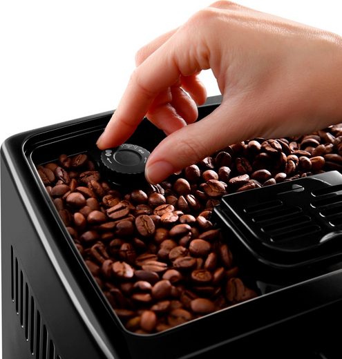 Kaffeevollautomat Dinamica ECAM356.57.B - 14 Kaffeegetränke mit perfektem Milchschaum Kannen-Funktion (6 Tassen), Kegelmahlwerk (13-stufig), 5 Kaffeestärken