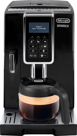 Kaffeevollautomat Dinamica ECAM356.57.B - 14 Kaffeegetränke mit perfektem Milchschaum Kannen-Funktion (6 Tassen), Kegelmahlwerk (13-stufig), 5 Kaffeestärken