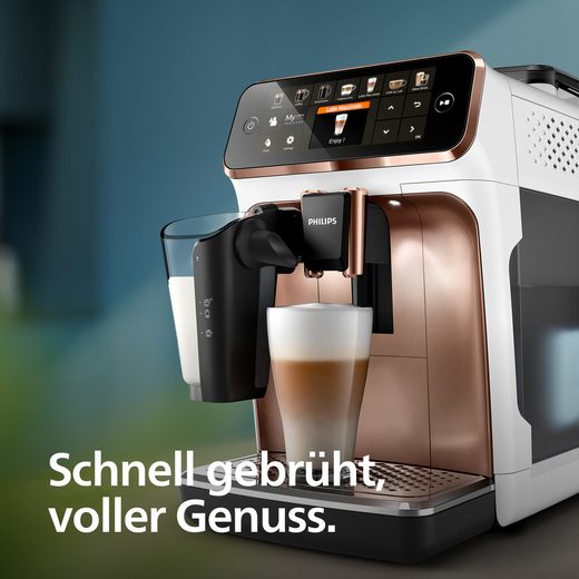 Kaffeevollautomat 5400 Series EP5443/70 LatteGo 12 Kaffeespezialitäten und 4 Benutzerprofilen