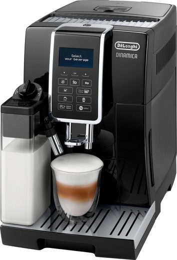 Kaffeevollautomat Dinamica ECAM356.57.B - 14 Kaffeegetränke mit perfektem Milchschaum Kannen-Funktion (6 Tassen), Kegelmahlwerk (13-stufig), 5 Kaffeestärken