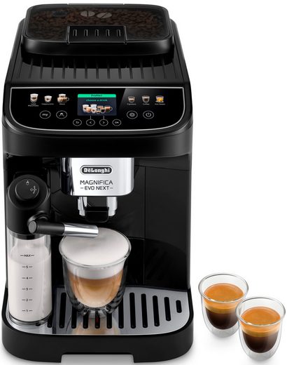 Kaffeevollautomat Magnifica Evo Next ECAM310.60.B - Barista-Genuss per Touch, schwarz MyLatteFunktion, 3 Benutzerprofile, LatteCrema Milchsystem, 10 Rezepte